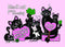 Drawings (D053): Titina and Friends - Black Cat Purrsonality
