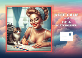 Fantasy Art (R016) - Keep Calm and Be a Postcrosser