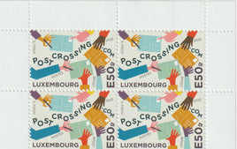 * Stamps | Luxembourg 2022 - Postcrossing stamp block of 4