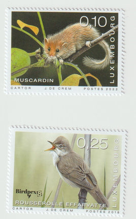 * Stamps | Luxembourg 2022 - Low value fauna stamps