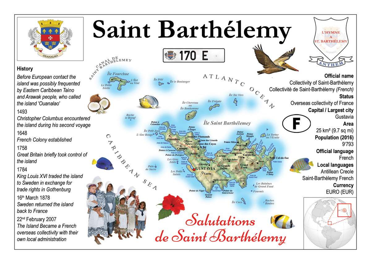 Saint Barthelemy Map