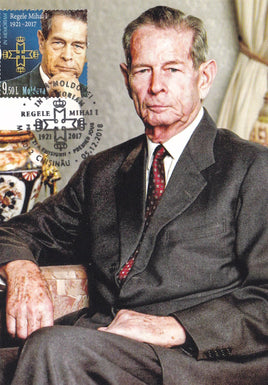 Stamps Moldova: King Michael of Romania - In memoriam_MOLDOVA Republic Stamp_Maxicard 05.12.2018 (II) - top quality approved by www.postcardsmarket.com specialists