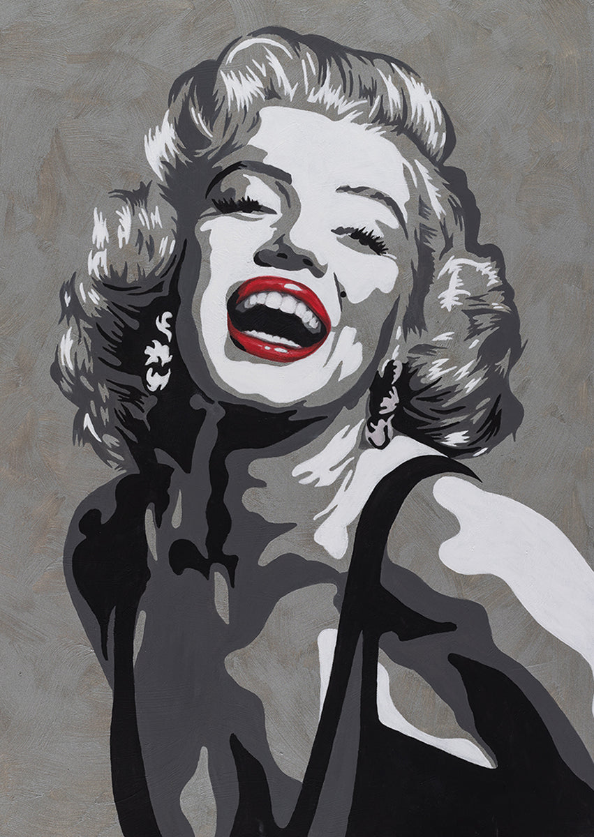 Marilyn Monroe with Yankee Jersey - pop picture - Paintings & Prints,  People & Figures, Celebrity, Actresses - ArtPal