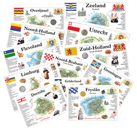 Europe | Netherlands Provinces - Country & Provinces - 13 postcards pack - top quality approved by Postcards Market specialists