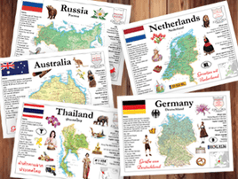 Maps of the world MOTW - Postcards Market