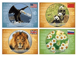 National Symbols - Postcards Market