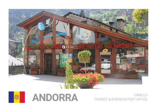 Amazing Places of the World M020: Andorra Canilo Tourist & (French) Post Office