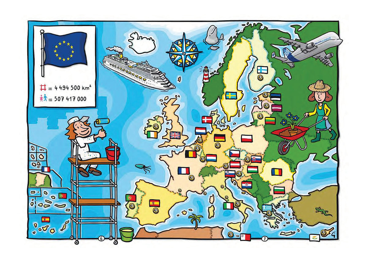 T001 EU - United in Diversity - Map 03 (History before Brexit ...