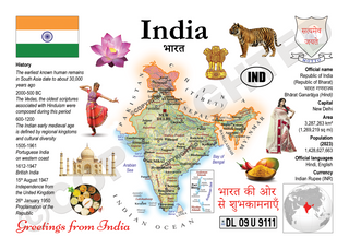 Asia | India MOTW Maps of the World Series