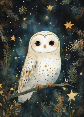 Postcard - Owl and Stars (DL58)