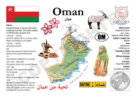Asia | Oman MOTW Maps of the World Postcard Series