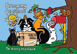 Drawings D035 : Titina and Friends - Bringing Sunshine to every mailbox