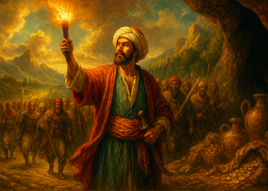 Postcard Fantasy: "Do you know the story?" No.18 Ali Baba and the Forty Thieves