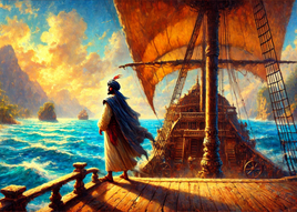 Postcard Fantasy: "Do you know the story?" No.19 Sinbad The Sailor