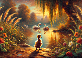 Postcard Fantasy: "Do you know the story?" No.24 The Ugly Duckling