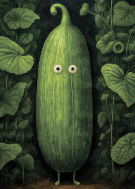 Postcard - Green Cucumber (DL47)
