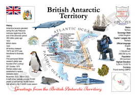 ANTARCTICA | British Antarctic Therritory BAT MOTW Maps Of the World (DE03)