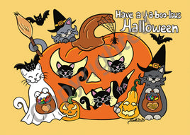 Drawings D063: Titina and Friends: Have a Faboo-lous Halloween