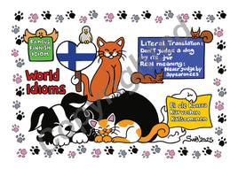 Drawings: Titina and Friends: Finnish Idiom