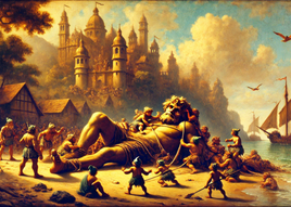 Postcard Fantasy: "Do you know the story?" No.30 Gulliver's Travels