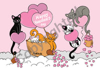 Drawings Titina and Friends: Hearts Rain Valentine's Day _ part 1