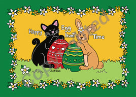 Drawings D043: Titina and Friends: Happy Egg Hunt Time