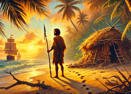 Postcard Fantasy: "Do you know the story?" No.31 Robinson Crusoe