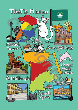 Drawings D050: Titina and Friends: Map of Macau