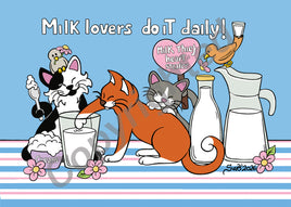 Drawings - Titina and Friends: Milk Lovers D053