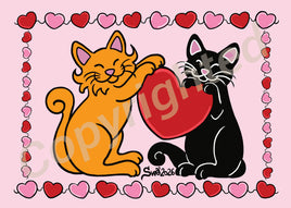 Drawings: Titina and Friends - Love Postcard