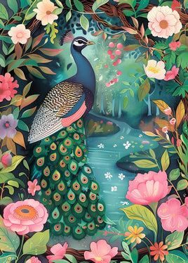 Postcard -  Peacock (DL27)
