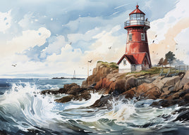 Postcard - Painted Lighthouse 3 (DL19)