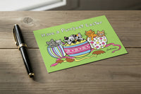 Drawings D064: Titina and Friends - Have a purrfect Easter!