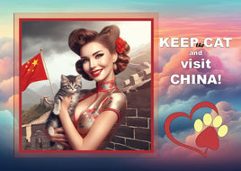Fantasy Art (R043) - 5. Keep the Cat and Visit - China _ v2