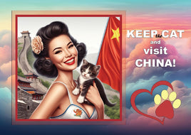 Fantasy Art (R004) - 5. Keep the Cat and Visit - China _ v3