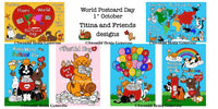 Drawings: Titina and Friends - World Postcard Day Paper Bridges 2026