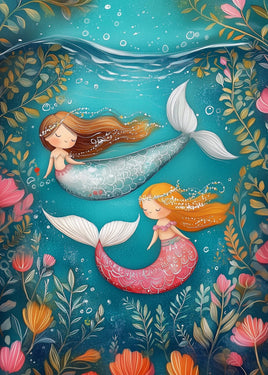 The Dutch Lady Design: Two Happy Mermaids