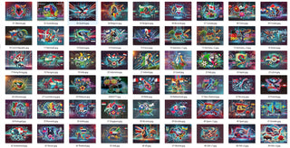 Collector's Pack: Imaginary Art: Futuristic National Symbols pack of all 56 cards