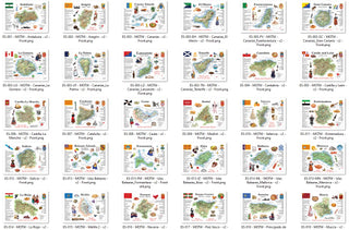 Collector's Pack All 30 Postcards _ Spain Autonomous Community (comunidad autónoma) MOTW