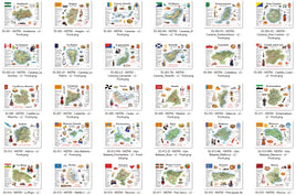 Collector's Pack All 30 Postcards _ Spain Autonomous Community (comunidad autónoma) MOTW