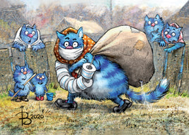 Drawings: 52. Blue Cats - Bandit