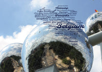 Word Cloud Photo: Belgium (Atomium)