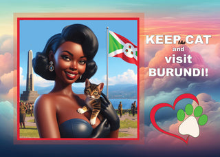 Fantasy Art (R012) - 44. Keep the Cat and Visit - Burundi