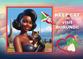 Fantasy Art (R012) - 44. Keep the Cat and Visit - Burundi