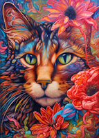 The Dutch Lady Design: Floral Cats 10 Postcards Set