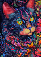 The Dutch Lady Design: Floral Cats 10 Postcards Set