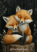 The Dutch Lady Design: Cuddling Animals 10 Postcards Set