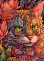 The Dutch Lady Design: Floral Cats 10 Postcards Set