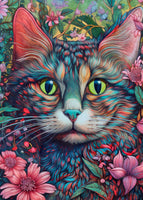 The Dutch Lady Design: Floral Cats 10 Postcards Set