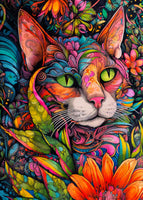 The Dutch Lady Design: Floral Cats 10 Postcards Set